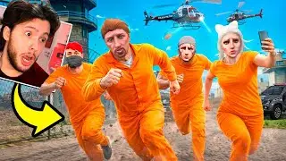 Fugindo da Prisão com o Morro no GTA 5 RP!!