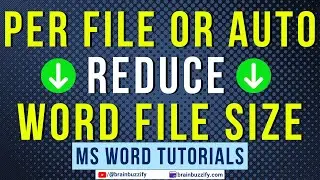 Reduce Word File Size - Two Methods | Compress Images in Word I Word is Too Big for Email Attachment