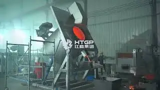 1T gas-fired aluminum melting furnace for melting cans-HTGP