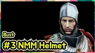 BUST - Young miniature - Medieval Knight 14th - #3 NMM Helmet