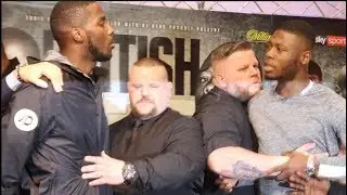 BRITISH BEEF!  LAWRENCE OKOLIE v ISAAC CHAMBERLAIN GET INTO IT DURING HEATED HEAD TO HEAD