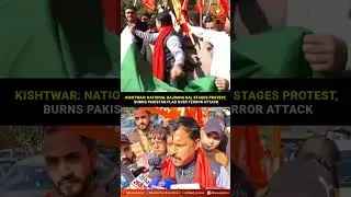 National Bajrang Dal Stages Protest, Burns Pakistan Flag Over Terror Attack in Jammu Region