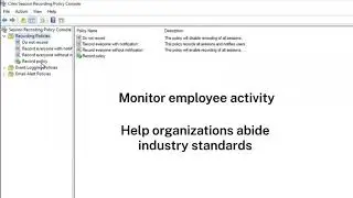 Session Recording with Citrix Virtual Apps and Desktops