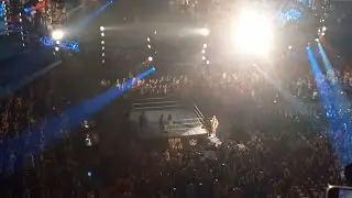 BASH IN BERLIN, Saturday 31.8.2024, Cody Rhodes entrance, sleeping pyromanager, view from Block 417