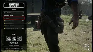 Crafting Upgrades: Pearson's Kit Satchel. Red Dead Redemption 2, 4K.