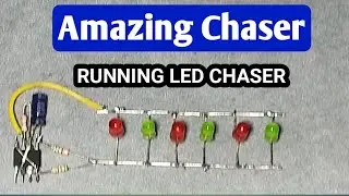 Super Running LED chaser !! Single line LED