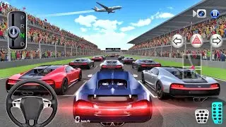 New Blue Bugatti Chiron Racing Track Driving - 3D Driving Class 2026 - Supercar Android Gameplay 