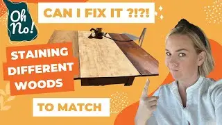 How to Stain Different Woods The Same Color - A Simple Tip!