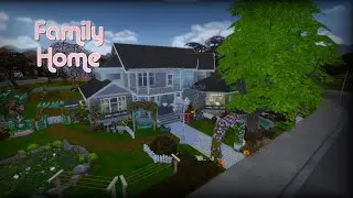 Family Home ( first floor) | Speed Build with CC | The Sims 4