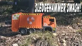 SMASH The Broken TRASH TRUCK With A SLEDGEHAMMER