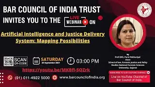 Artificial Intelligence and Justice Delivery System by Prof. (Dr.)Purvi Pokhariyal