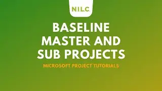 Microsoft Project Tutorial: How To Baseline Master and Sub Projects