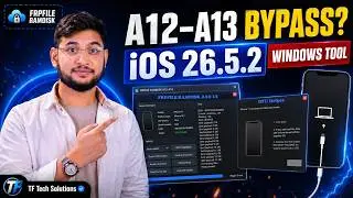 FRPFILE Ramdisk A12–A13 Windows Tool 🔥 iCloud Bypass up to iOS 26.5.2 | Latest Update 2026