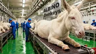Inside the ALBINO Donkey-Leather Factory: From Raw Hide to High-End Luxury Leather (Full Process)