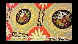 Antique Needlepoint French Rug #18252 by Rahmanan -*