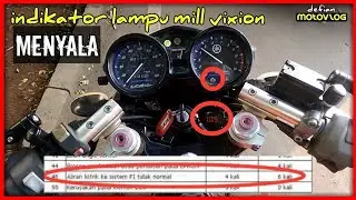 lampu indikator vixion menyala kedip kode 46 jarum rpm naik turun