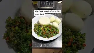 My first meal after a 16-hour fast #intermiintermission fasting ssion