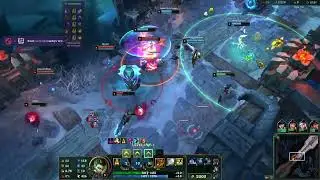 Nidalee League of Legends ARAM forcing surrender with spears launched from Down Town, full game