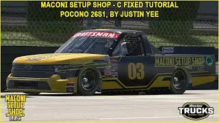 Руководство по квалификации и гонке 26S1 в iRacing Maconi C-Fixed Trucks Pocono