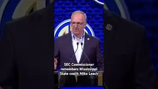 Greg Sankey took a moment during SEC Media Days to remember Mike Leach