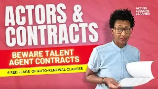 How I Negotiated An Agent Contract #actingtips #talentagents