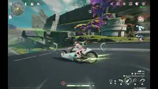 Just Changli in swimsuit riding a bike