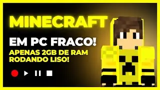 COMO RODAR MINECRAFT EM PC FRACO DE 1GB A 2GB DE RAM! (Launcher otimizado pc fraco)