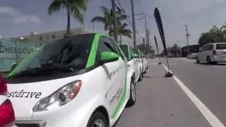 Smart Fortwo Electric 2013 года, первая поездка в Майами