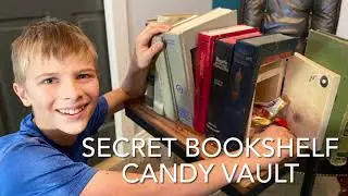 SECRET BOOKSHELF CANDY VAULT - Creative Engineering with Mark Rober