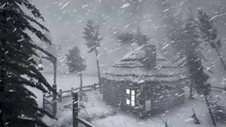 BRUTAL BLIZZARD & Howling Wind Sounds for Sleeping | Glacial Polar Storm Silence Deep Sleep Flow Zen