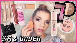 FULL FACE OF NOTHING OVER $6🤩/ HARD CANDY FOUNDATION/ELF COSMETICS/ ESSENCE/ WET N WILD AN MORE