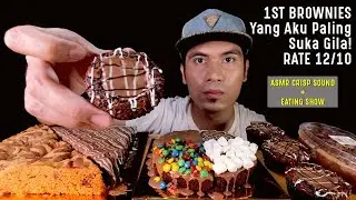 1ST BROWNIES Yang Aku Paling Suka Gila! RATE 12/10 Aku Sanggup REPEAT BYK KALI 🤩 | ASMR EATING SHOW