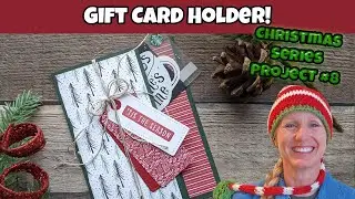 Last Minute Gift! Festive Gift Card Holder | Christmas Card Tutorial Project #8