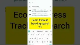 Ecom Express courier tracking service #courier #tracking #ecom @Techkamboj