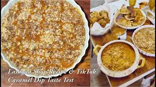 Lasagna Soup Recipe & TikTok Caramel Dip Taste Test Oops&hellip; Burnt Garlic Bread
