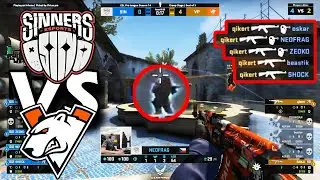 Sinners VS Virtus Pro Match Highlights | CSGO Highlights | CSGO Best Moments | (Jame, Qikert ... )