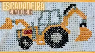Escavadeira em Ponto Cruz  - Passo a passo