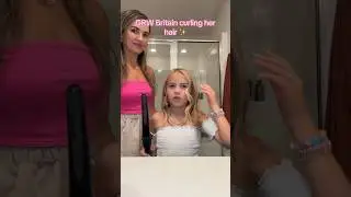 Watch Me Master Hair Curling Step by Step! 💖💖💖 #curlinghair #britainlee #shorts