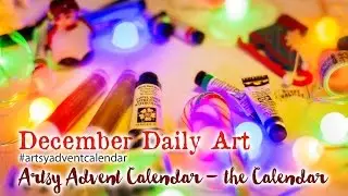 Artsy Advent Calendar 2016 - preparing the Calendar