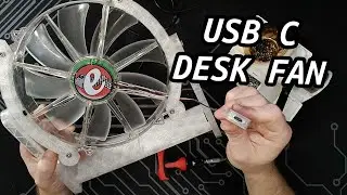 Building a DIY USB C Desk Fan from a PC Fan