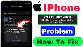 Unable to verify update ios 16.7.13 | iPhone software update problem solution  2026