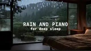 Heavy Rain & Soft Piano 🌧️ Fall Asleep Fast in 5 Minutes | Deep Sleep Live