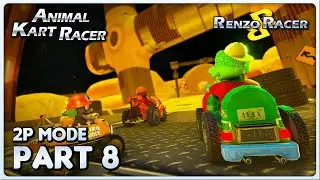 Animal Kart Racer / Renzo Racer (PS5) - TTG 1 - Part 8 - 2 Player Mode - Apple Cup