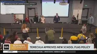 The Temecula school board approves a policy to limit which flags can be flown on school property