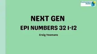 Next Gen EP1   Numbers 32 1 12