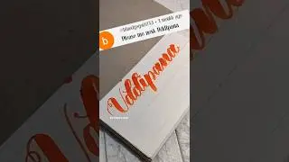 Calligraphy/ brush pen calligraphy/ name request/ alphabet lettering/ daily @artbyvincy