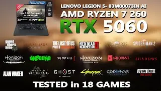 НОВЫЙ LENOVO LEGION 5 &mdash; AMD RYZEN 7 260 + RTX 5060 ИГРОВОЙ ТЕСТ ПРОИЗВОДИТЕЛЬНОСТИ | Протестирова...