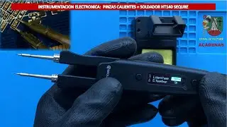 Pinzas calientes + soldador para SMD. HT140 Sequre