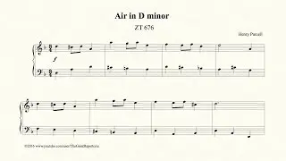 Purcell, Air in D minor, ZT 676