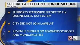 Decatur Supports Efforts to Change Online Sales Tax | Dec. 8, 2025 | News 19 at 5:00
